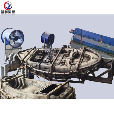 Buy 46Kw Shuttle Rotomolding Machine Fishing Boat LLDPE PE Plastic Kayak Making online manufacture