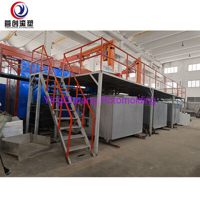 Buy YINGCHUANG Fully Automatic Bi-Axial Shuttle Rotomolding Machine For 500L/1000L/2000L PE Plastic Water Tanks online manufacture