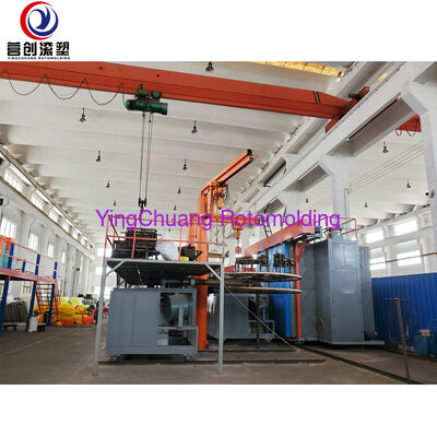 Buy YINGCHUANG 42KW Heavy Duty Bi-Axial Shuttle Rotomolding Machine, 20T Weight Plastic Bucket & LLDPE Water Tank Making Rotational Molding Equipment online manufacture