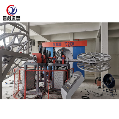 Buy 7 Inch Touch Screen Rotomoulding Machine with PLC Control System online manufacture