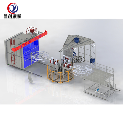 Buy 400T Max Pressure Rotary Moulding Machine For producing cooler boxes online manufacture
