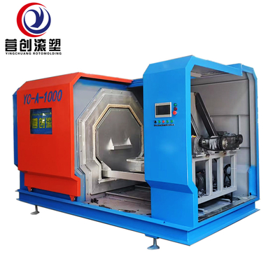 Buy Custom Electric Rotomolding Machine with Air Cooling 100KG Load Capacity Digital Control System online manufacture