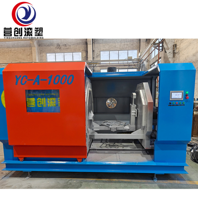 Buy 1000*1000 Electric Heating Rotomolding Machine With 100KG Load Capacity / 50KW Total Power online manufacture