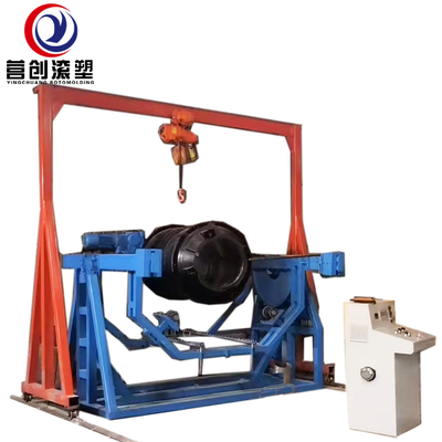 Buy 6KW-11KW Automatic Rock and Roll Rotomoulding Machine with Supporting gantry crane online manufacture