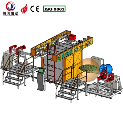 Buy Automatic Control System Manufacturing Plant Shuttle Rotomolding Machine online manufacture