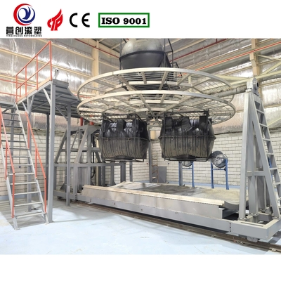 Buy Manufacturing Plant Shuttle Rotomolding Machine Automatic Operation Mode PLC Control System online manufacture