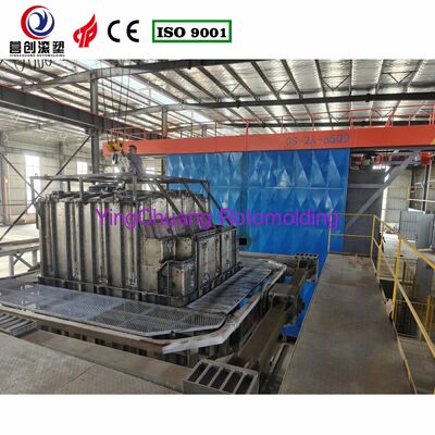 Buy INGCHUANG 6.5m Large Oven Bi-Axial Shuttle Rotomolding Machine, PLC Automatic Rotational Molding Equipment For Custom LLDPE Electrolyte Energy Storage Tanks online manufacture