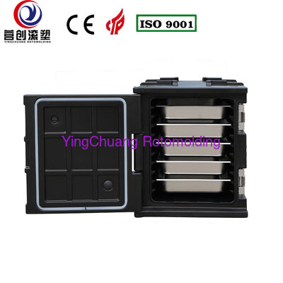 Buy YINGCHUANG OEM 75L Black Handle Type Rotomolded Insulated Box, Thick PU Foam Hot & Cold Holding GN Pan Food Transport Cabinet For Catering Canteen Central Kitchen online manufacture