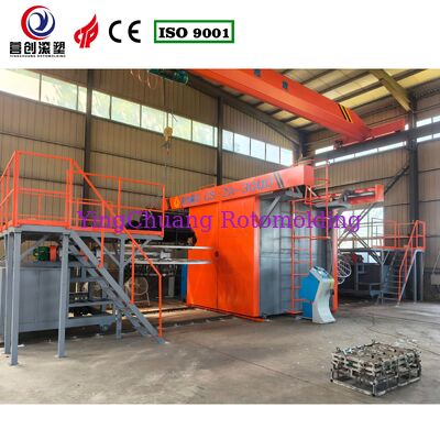 Buy CS-2A-3000 Shuttle Rotomolding Machine, 2 Arms Shuttle Type Rotational Molding Equipment for Plastic Rotomolded online manufacture