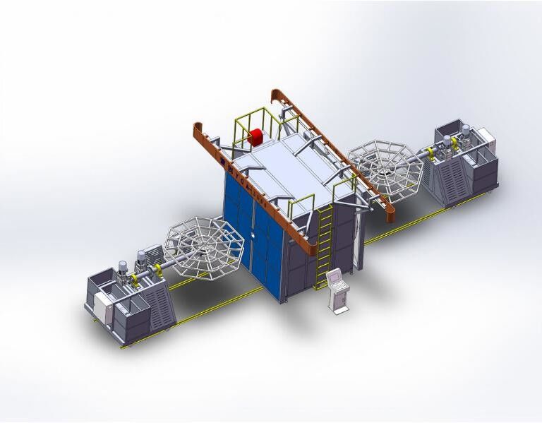 220v Plastic Rotational Molding Equipment 2 Arms Video Technical Support