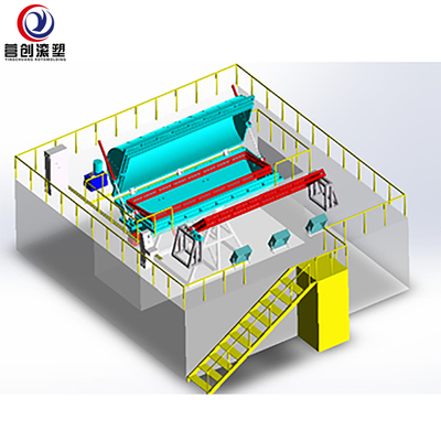 Breeding Barbecue Boat Rotational Molding Equipment / Rotary Molding Machine