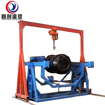 Custom Rock And Roll Rotomoulding Machines With Supporting Gantry Crane