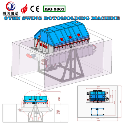 220V/380V Automatic Rotomoulding Water Tank Making Machine
