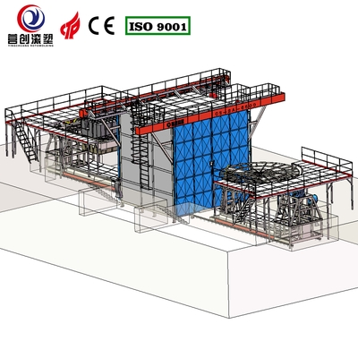 Cooling Mode Air Cooling Shuttle Rotomoulding Machines For Customized Electrolyte energy storage tank