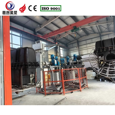 35kg Supply Capacity Rotational Molding Machine With Frequency Adjust Speed And Aluminum Mold Material