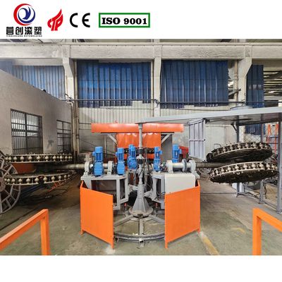 Hydraulic Lifting Carousel Rotomoulding Machine With Safety System And 3-10mm Rotating Arm Thickness For Pickleball