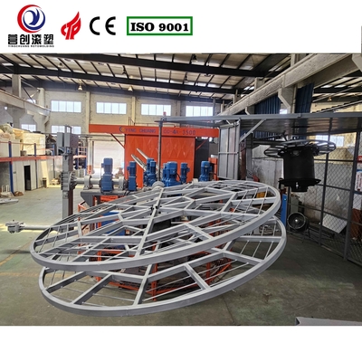 4 Arm 5 Station 3.5 Meter Oven Carousel Bi Axial Rotomoulding Machine