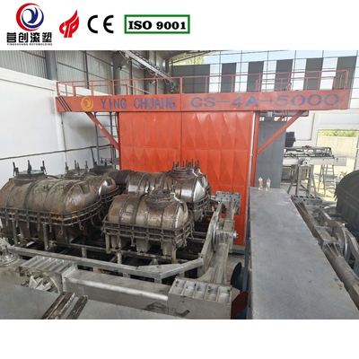 Yingchuang CS-4A-5000 Shuttle Rotomolding Machine 700000 Kcal Air Cooling