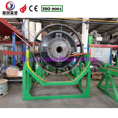 Yingchuang CF-3000 & ND-500 Open-Flame Rotomolding Machine Set, Matched Unit for Rotomolded Water Tank Body & Lid