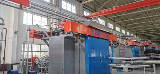 PLC Controlled Shuttle Rotomolding Machine Liquefied Gas Heating