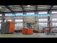 4 arm carousel rotomolding machine for coolbox