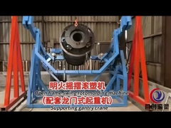 Custom Rock And Roll Rotomoulding Machines With Supporting gantry crane