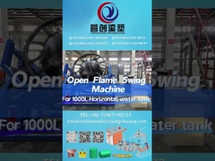 Yingchuang Roto Rock And Roll Rotomoulding Machines for 1000L horizontal water tower