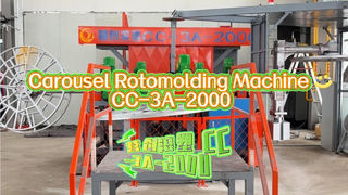 CC-3A-2000 Rotary Rotational Molding Machine Showcase: Three L-Arm Structure (Machine Only)