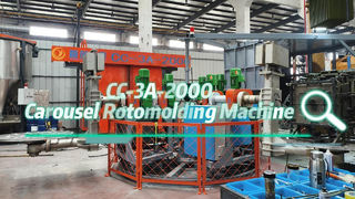 CC-3A-2000 Rotary Rotational Molding Machine Showcase: Three L-Arm Structure