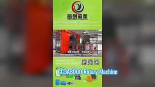 Unlock High Efficiency: Discover the CC-3A-3000 Rotary Molding Machine in Action!