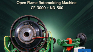 Yingchuang CF-3000 & ND-500 Open-Flame Rotomolding Set | Matched Machines for Full Water Tank & Lid 