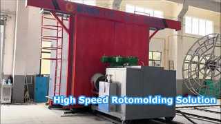 CS-3A-3500 Multi-Arm Shuttle Rotational Molding Machine