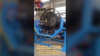 How Does Precise Burner Adjustment on the CF-5000 Open-Flame Swing Rotational Molding Machine Improv