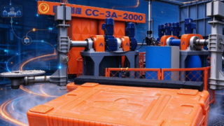 CC-3A-2000 Turret Rotomolding Machine | Produce Cooler Body & Lid On One Machine | Yingchuang